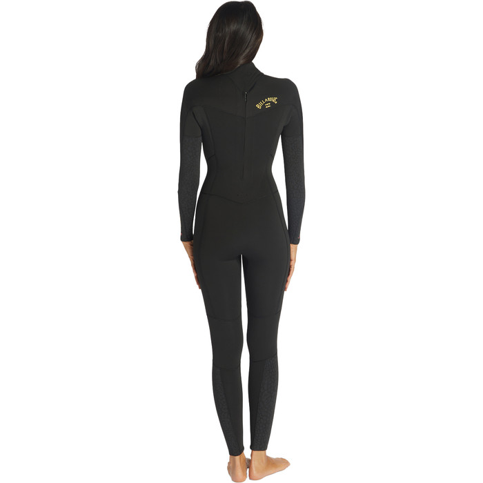 2024 Billabong Womens Synergy 5/4mm Back Zip Wetsuit ABJW100134 - Wild Black